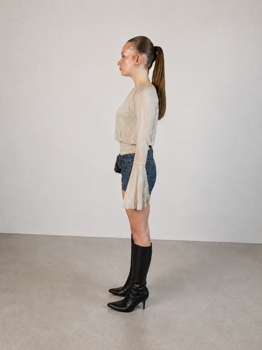 Haut upcyclé Sable - Pièce unique