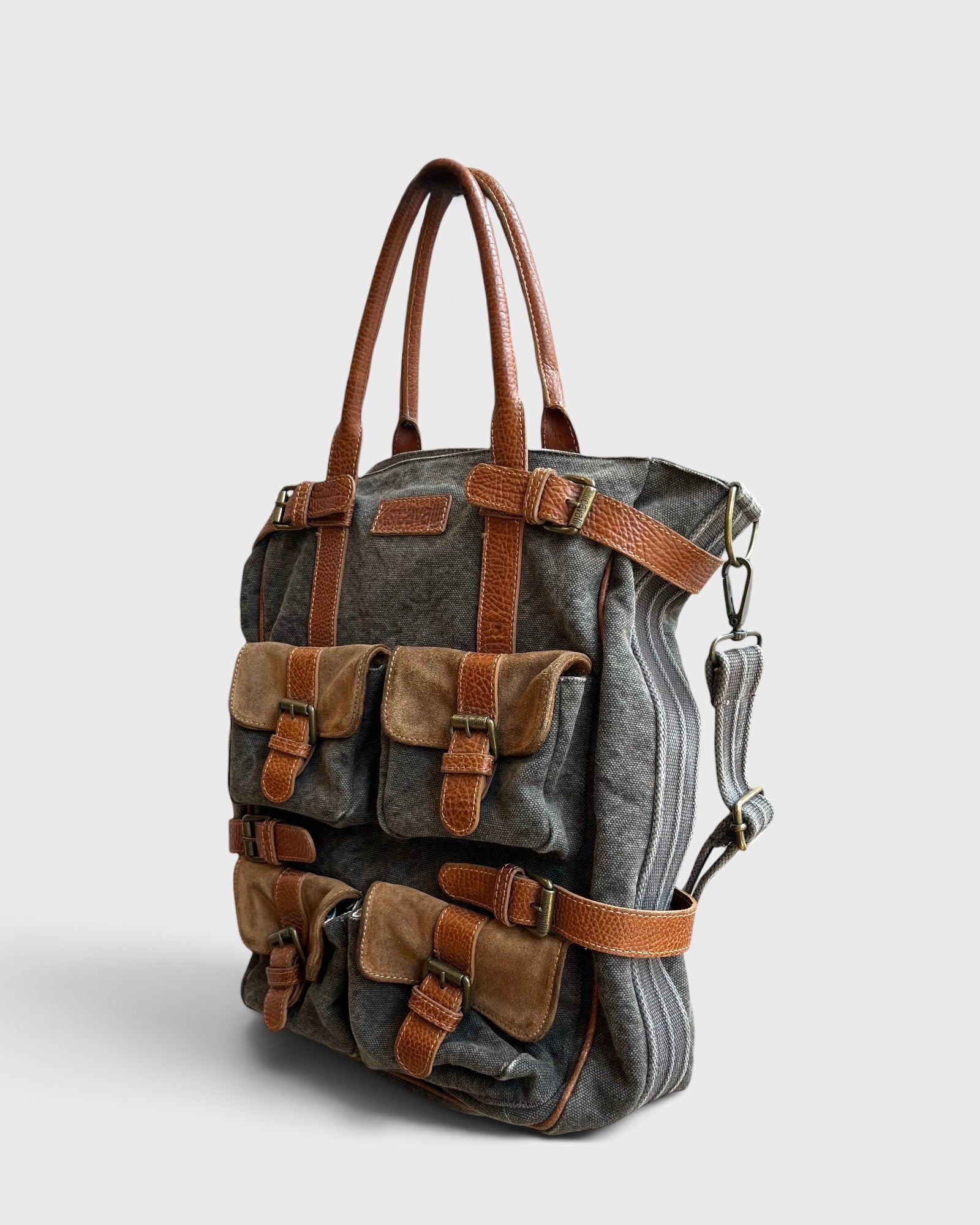 Sac toile et cuir Just Cavalli