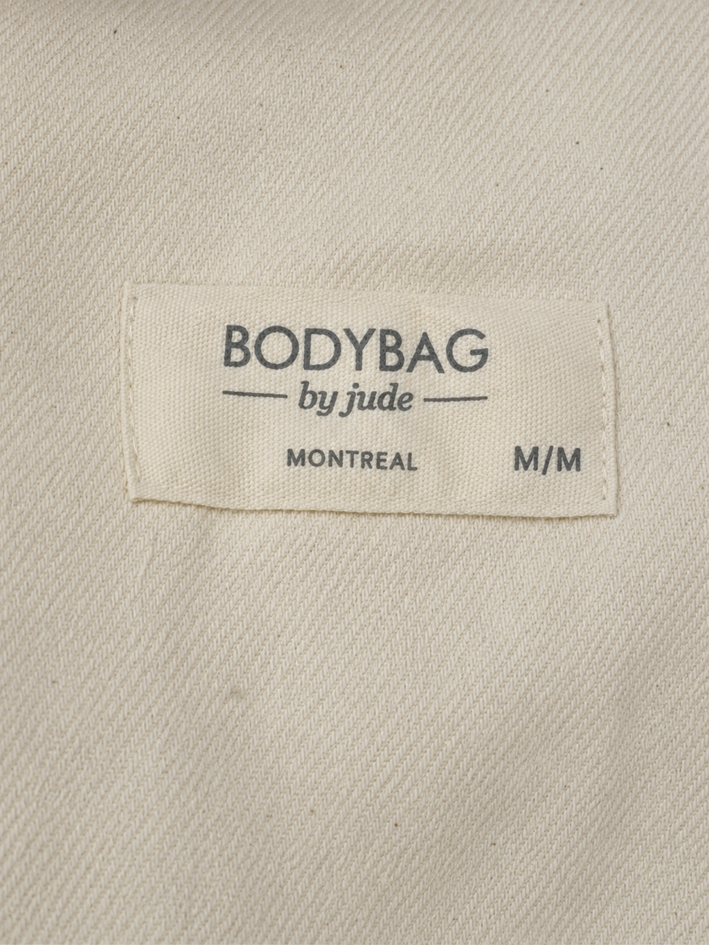 Robe crème à bretelles en cuir, Bodybag