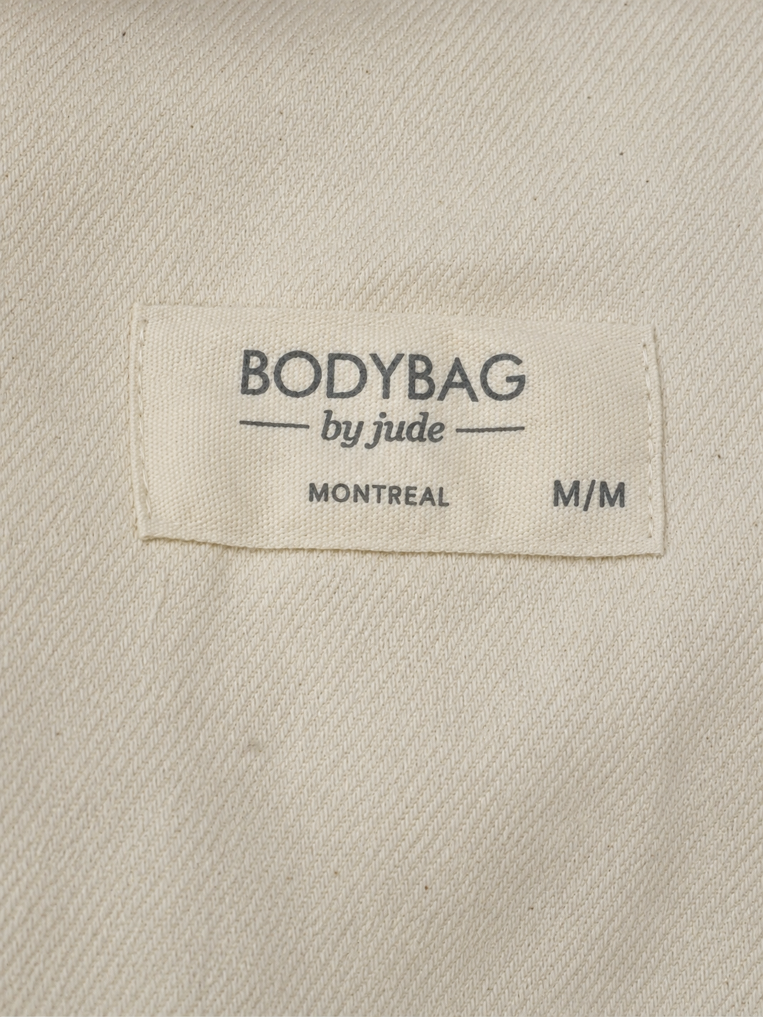 Robe crème à bretelles en cuir, Bodybag