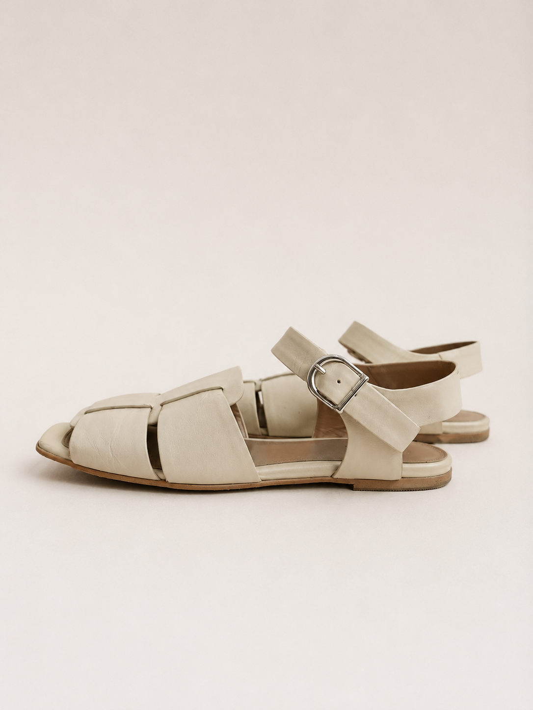 Sandales en cuir Ivoir , Jo Mercer
