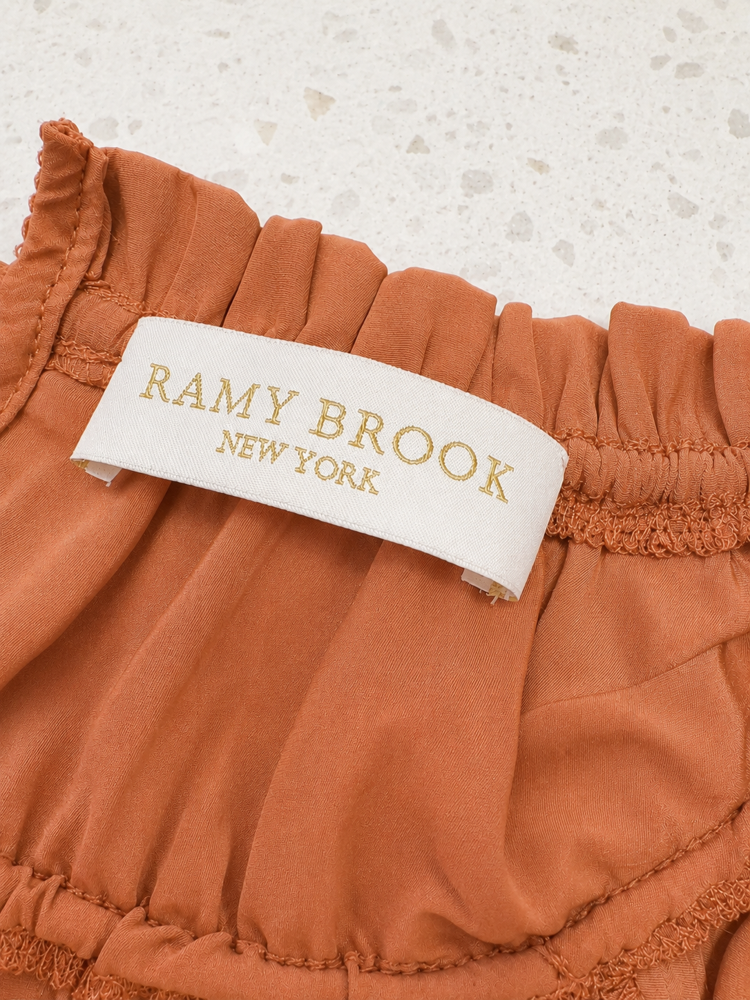 Blouse soie terracotta, Ramy Brook