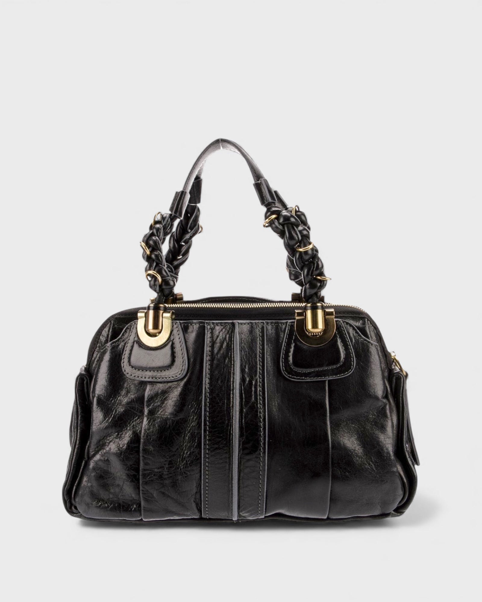 Sac Héloïse cuir noir, Chloé
