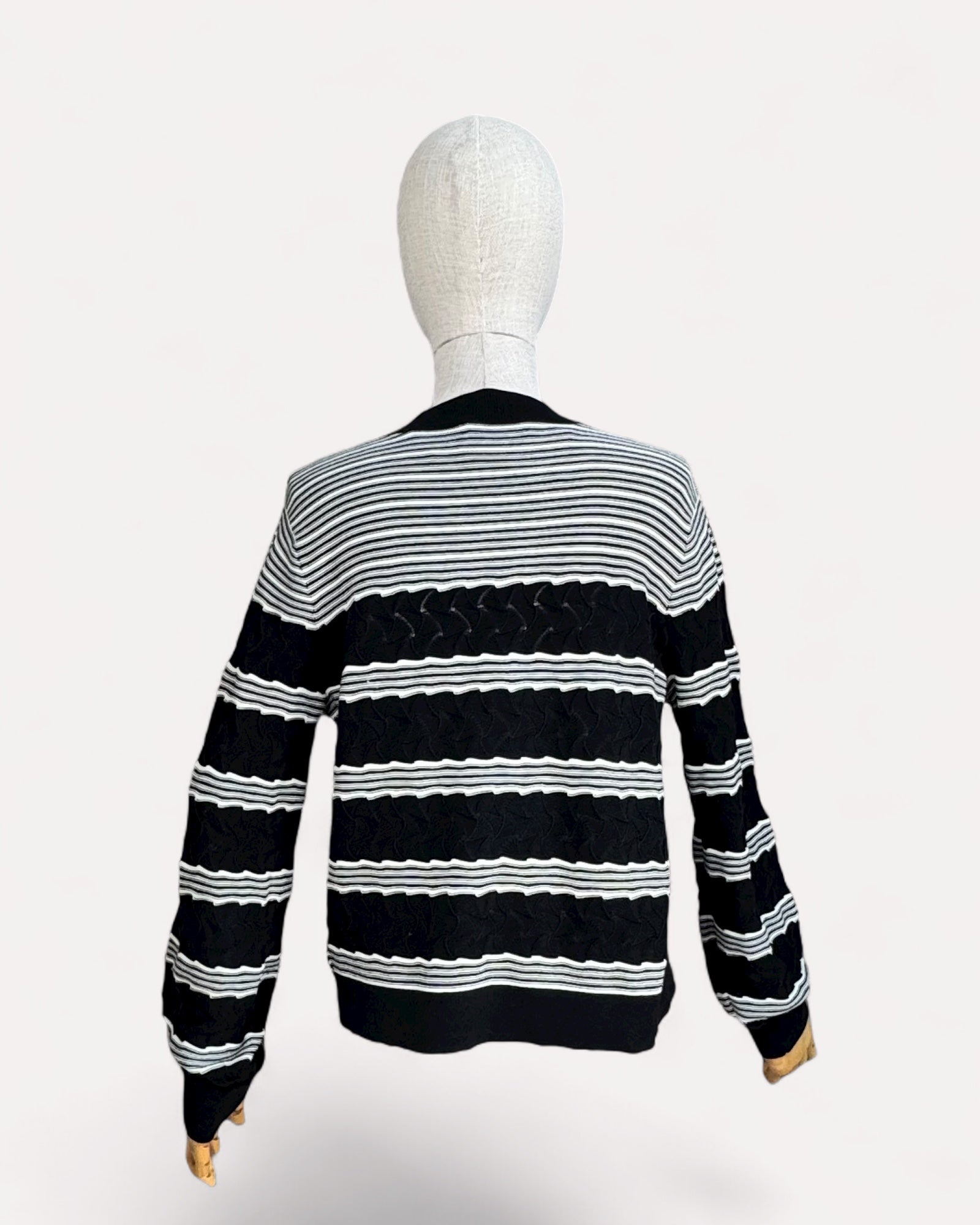 Pull rayé noir et blanc Club Monaco  , S